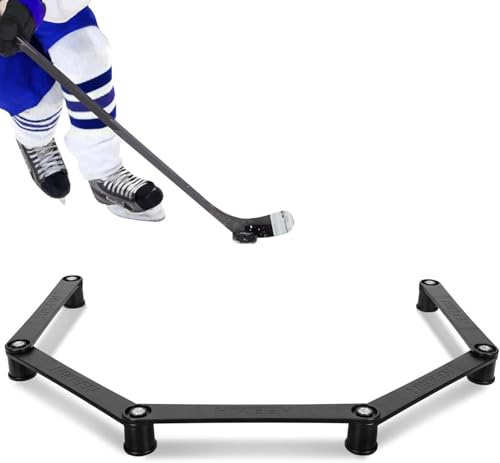 BOOSTEADY Attrezzatura per l'allenamento di Hockey a 5 sezioni, Allenatore Magnetico di Gestione del Bastone da Hockey di Dimensioni Regolabili per Il Controllo del Disco, Tempo di Reazione