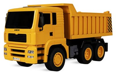 Amewi Muldenkipper 6-Kanal 1:18 RTR ferngesteuert RC Kinder ab 6 Jahre, Gelb