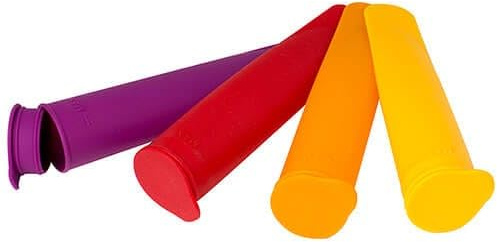 Eddingtons 732010 Squeezies Ice Lolly Mould Set of 4, Silicone, Various