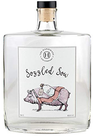 Sozzled Sow Gin - The Handmade Gin Company - Premium Craft Gin with pear, nutmeg and liquorice - 40% ABV 50cl