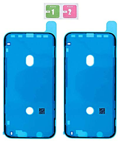 LTZGO 2 Stück Schwarz Kleber Adhesive Ersatz Kompatibel mit iPhone XR iPhone 11 wasserdichte Klebefolie LCD Display Klebeband Sticker Dichtung für Display Bildschirm Touchscreen und Rahmen Gehäuse