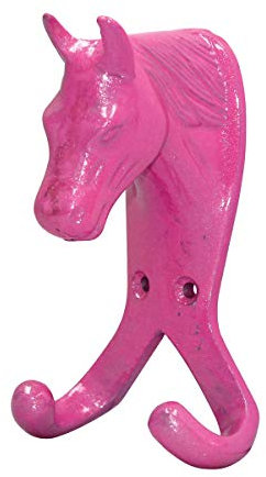 Perry Equestrian Wandhaken, Pferdekopf, Rosa