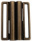 Hartmann-Knöpfe messing altmessing Schnalle für Stretchgürtel Gürtel zum Annähen 40mm oder 50mm (1 Stück) (40mm)