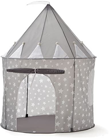RELSY Carpas Emergentes para Niños,Tienda De Juegos para Juegos De Aventura En Interiores Y Exteriores,Tienda para Niños con Patrón De Estrellas Grises,Tienda De Castillo Y Princesa para Niños Y Niñas