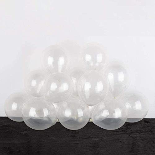 Ainmto 100 Stück 5 Zoll Luftballons Transparente Klein Helium Ballons für Geburtstag, Hochzeiten