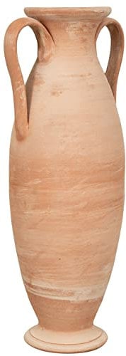 Biscottini Anfora macetas Terracota Grandes del Sahara 80x34x26 cm | Macetas Exterior Grandes | Macetas Barro Grandes | Maceta Grande