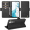 für Samsung Galaxy S22 Plus Hülle mit Schutzfolie, Handyhülle Standfunktion Kartenfach Wallet Premium Leder Schutzhülle S22 Plus 5G Flip Case Cover Stoßfeste Klapphülle (Schwarz)