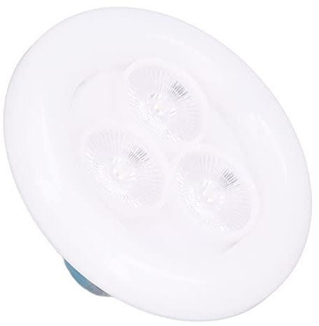 Septpenta E27 LED Deckenleuchte, 3 Modi, Farbverstellbare LED Deckenleuchte, 6,9 Zoll, 38 W, Hohe Leistung, Schnelle Wärmeableitung, Runde Schlafzimmer Deckenleuchte für Garage, Lager, Schlafzimmer