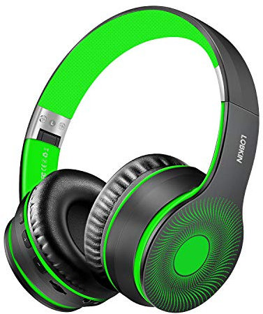 LOBKIN Kabellose Bluetooth-Kopfhörer, Over-Ear-Stereo, faltbar, Hi-Fi-Stereo-Headset mit Mikros19fon, unterstützt Freisprechfunktion und kabelgebundenen Modus für Handy, TV, PC, Laptop