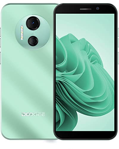 DOOGEE X97 Pro Handy Ohne Vertrag Android 12 4GB +64GB Helio G25 Octa-Core Smartphone Günstig 6,0 Zoll HD 12MP+5MP Kamera, 4200mAh Akku mit Type-c, 4G Dual SIM Handy Face-ID/NFC 2023 -Grün