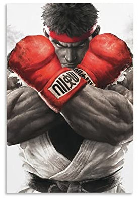 Generic Street Fighter Ryu Poster Wandposter und Kunstbild Druck 20 x 30 cm Wohnzimmer, Schlafzimmer, Filmclub, Wohnheim