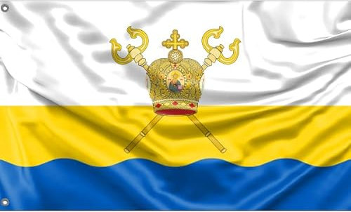Mykolaiv Region, Ukraine Flagge | Einzigartiger Designdruck | Hergestellt in der EU (90 x 150 cm)