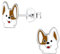TEZCRT Kinderohrringe Silber 925 mädchen Ohrstecker, Kinder Ohrringe, Corgi