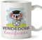 MUGFFINS Tazas para VENDEDORA mujer - En Español - Koalificado/koalificada - 11 oz / 330 ml - Regalo original y divertido