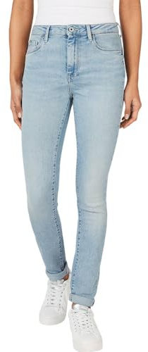 Pepe Jeans Damen Skinny Jeans Hw, Blau (Denim-MI8), 29W / 30L