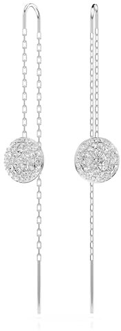Swarovski Meteora Drop-Ohrhänger, Weiß, Rhodiniert