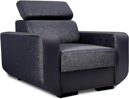 All4All Ecksofa mit Schlaffunktion und Bettkasten, Verschiedene Modelle, U-Form oder L-Form Soff+Kunstleder (Sessel Hocker)