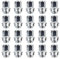 RYBO Set of 20 Alloy Wheel Nuts, M14 x 1.5, 21mm Hex, Compatible With Ford Transit Custom & Tesla Vehicles & More
