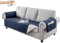 RAPRAP 100% Wasserdichter Sofabezug 3 Sitzer, rutschfest Sofa Überzug mit Tasche, Waschbare Couch Überzug für Kinder, Haustiere, Hunde,Navy Blue,3 Seater