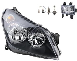Johns, Scheinwerfer Halogen Front passend für Opel Astra H 03/04- H7 H1 Rechts Beifahr. + Nebelscheinwerfer + Leuchtmittel