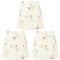 Gsycle Blumenlampenschirm, 3Pcs Clip auf Lampenschirm Kleine Lampenschirm Kronleuchter Lampenschirme Camellia Trommel Lampenschirm Kleine Tischlampenschirm für Tischleuchten