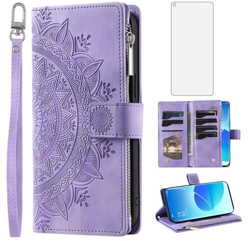 Asuwish Coque pour Samsung Galaxy A02s Portefeuille avec Verre Trempé et Porte Carte PU Cuir à Clapet Étui Housse Support Robuste Simple Cordon A 02s M02s F02s AO2s Téléphone Case Femme Homme Noir