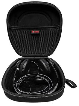 XANAD Hard Case for Logitech H390, H430, H570e, Zone 300, Zone 301 or JLab Go Work, JIAMQISHI, EAGLEND, FEABASK Wired Headset Stereo Headphones with Noise Cancelling Mic Headphones - Black