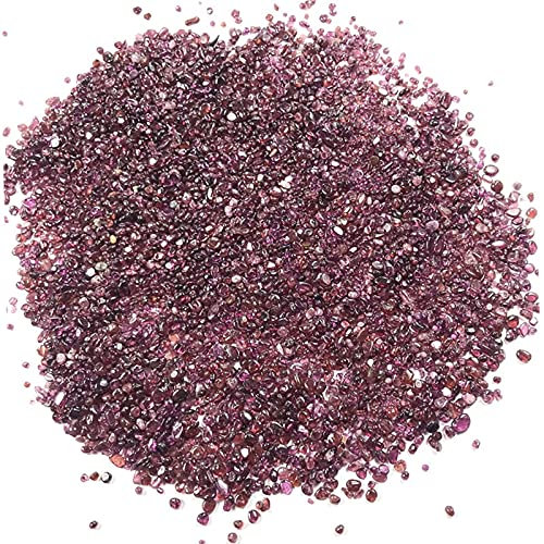 UYCUODLUY 100 g roter Granat-Quarzkristall, polierter Stein, Felskies, Edelstein, geeignet for Anordnen von Vasenfüllungen, Aquariengärten und Brunnen