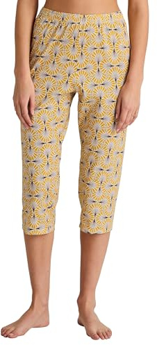 CALIDA Favourites 3/4-Pants Damen, aus Bio Baumwolle, atmungsaktiv, elastischer Hosenbund ray Flower Yellow 40-42