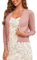 BERESIA Cardigan à Manches Longues Et Col en V pour Femme, Cardigan Court en Tricot Léger Et Doux pour Femme, Brun Rosé, S
