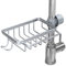 YULIAO Cuisine Porte-éponge, Robinet Support de Rangement, Support de Robinet de Cuisine, Support pour Robinet d'Évier-Suspendu Organisateur, pour Évier de Cuisine et Salle de Bain (Argent)