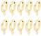 BEEFLYING 10pcs 201 Stainless Steel Gold Plated Huggie Earring Hoops for DIY Earring Jewelry Making