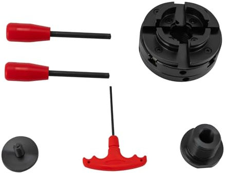 ROMYIX 4 Backen Selbstzentrierendes,Backenfutter Drechselfutte für M33 Und M18 Drechselbank,Aufnahme Spannbereich außen: 51-92mm, innen: 39-76mm