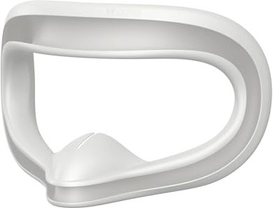 AMVR Copertura per il viso in silicone compatibile con gli accessori Meta/Oculus Quest 3S, cuscinetto per il viso resistente al sudore, esperienza VR immersiva (grigio)