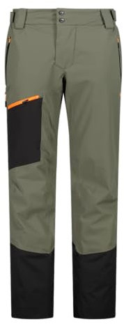 CMP Pantaloni da Sci Freeride in Twill da Uomo, 34W2027 (Olive, 46)