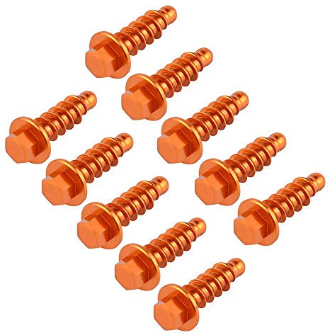 10PCS Moto da cross Vite autofilettante Kit bulloni for KTM EXC EXCF XC XCF SX SXF TPI SEI GIORNI 125 250 300 350 400 450 500 1997-2022(Orange)