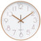 VIKMARI Silenzioso Orologio da Parete, Piccolo 20cm Moderno Oro Rosa Orologi per Cucina Bagno Soggiorno Camera da Letto
