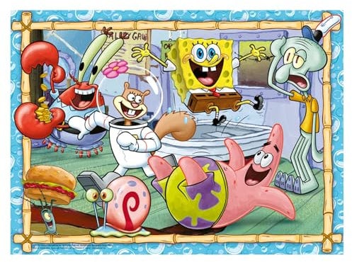 Ravensburger Kinderpuzzle - 12004234 Neue Abenteuer in Bikini Bottom - Spongebob Puzzle für Kinder ab 8 Jahren, mit 200 Teilen im XXL-Format