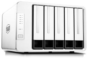 TERRAMASTER D5-310 HDD Enclosure 5Bay Hardware Raid Supports RAID 5, 0, 1, 10, Single, USB 3.1 Type C Direct Attached Storage Backup Software Included (Diskless)