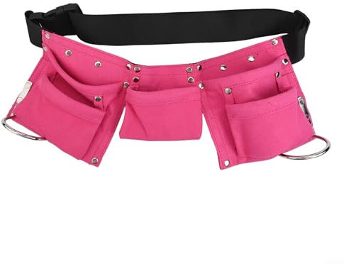 SMZhomeone Kinder-Werkzeuggürtel aus Leder, Mikrofaser-Gürtel mit verstellbarer Funktion, robuste Leistung für Outdoor-Gartenarbeit und lustige Aktivitäten (Hellgelb)