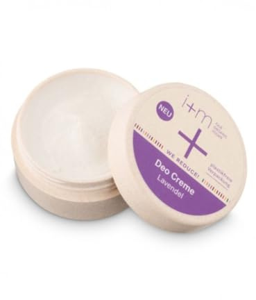 i+m Deo Creme Lavendel 30ml · Bio Deocreme ohne Aluminium mit Lavendelduft · 24h-Schutz, Neutralisiert Schweißgeruch · Aluminiumfrei · Vegan