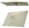QSPNVFB 4x3M Auvent De Parapluie Déporté Rectangulaire 8 Baleines Toile De Rechange pour Parasol De Terrasse, Couverture De Parasol Piscine Jardin(Taupe,Single Top 3x4m(10' x 13'))