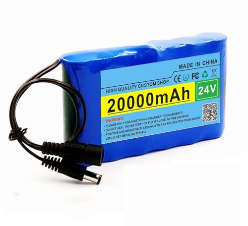 Batteria Agli Ioni Litio 24V 20AH 6S1P Interna BMS Batteria Per Bici Con Caricabatteria Batteria Litio Per Scooter Elettrico Pieghevole Accessorio Ricambio Per Scooter Elettrico 24V 20000mah,XT60