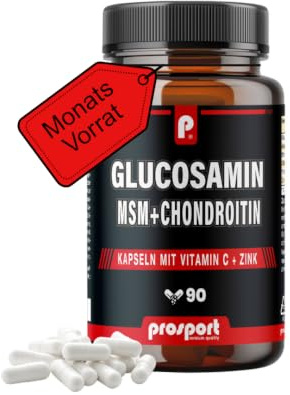 Prosport Glucosamin MSM 90 Kapseln mit Vitamin C + Zink