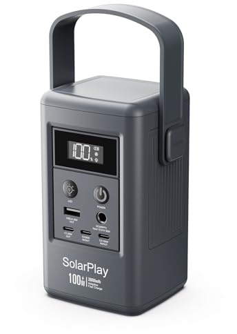SOLARPLAY 25000mAh Power Bank, 92.5Wh Tragbares Ladegerät, 100W Power Bank Schnellladung für Männer Reise Urlaub