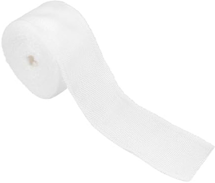 BAZEITFLOW Klebendes Glasfasergewebeband Weiß aus Fiberglasstoff Hitzebeständig und Verstärkung für Bootsreparatur und Wickelanwendungen an Nähten