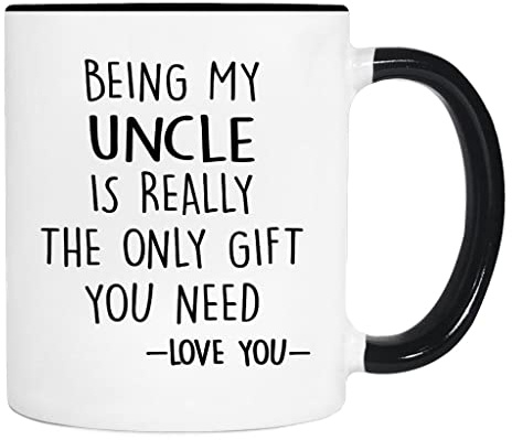 Être Mon Oncle Est Le Seul Cadeau Dont Tu Aies Besoin. Tasse Jolis Mug À Café Humour Tasse À Café Pour Travail Boissons Chaudes Cappuccino 330Ml