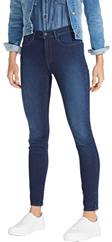 Wrangler Damen Skinny Skinny Jeans High W27HX7, Gr. W26 (Herstellergröße:26/32), Blau (Subtle Blue 86N)