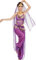 Damen Bauchtanz Kostüme Set Indischer Tanz Darbietungen Kleidung Violett, Violett, Fits DE 32-40