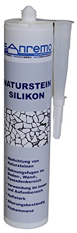 6 x 310 ml Pierre naturelle de silicone d'après RAL, couleurs env. RAL Classic® Sanremo 7034 (4,51 €/100 ml)